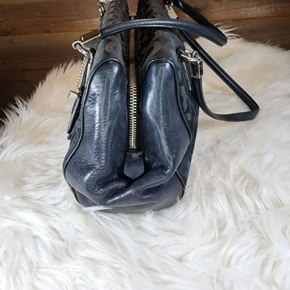 Coach Madison Op Art Black Madeline Satchel